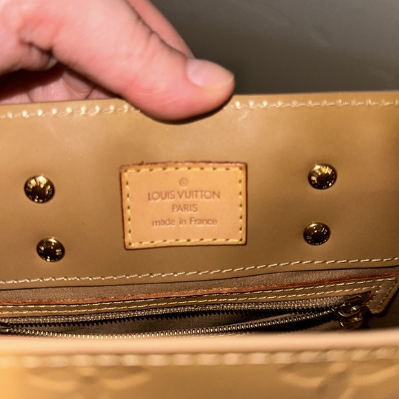 Louis Vuitton 2005 Beige Vernis Reade PM Small Purse MI0085 Top Handle LV - Picture 9 of 16